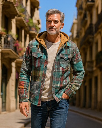 ALFONSO | Chaqueta patchword estampada.